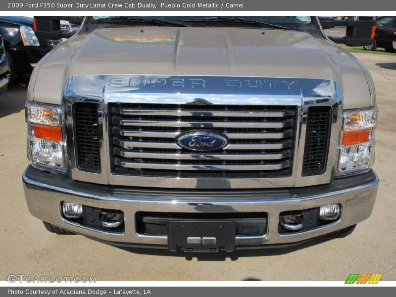 Pueblo Gold Metallic / Camel 2009 Ford F350 Super Duty Lariat Crew Cab Dually