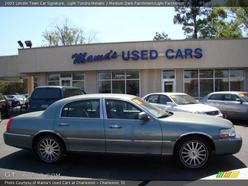 Light Tundra Metallic / Medium Dark Parchment/Light Parchment 2003 Lincoln Town Car Signature