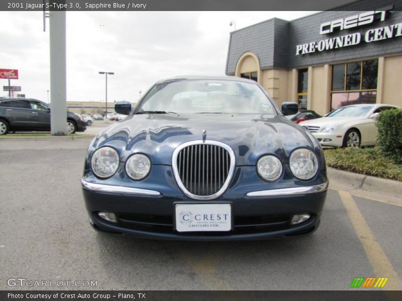 Sapphire Blue / Ivory 2001 Jaguar S-Type 3.0