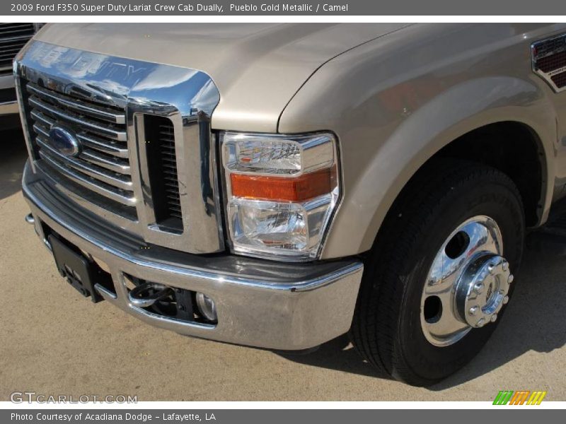 Pueblo Gold Metallic / Camel 2009 Ford F350 Super Duty Lariat Crew Cab Dually