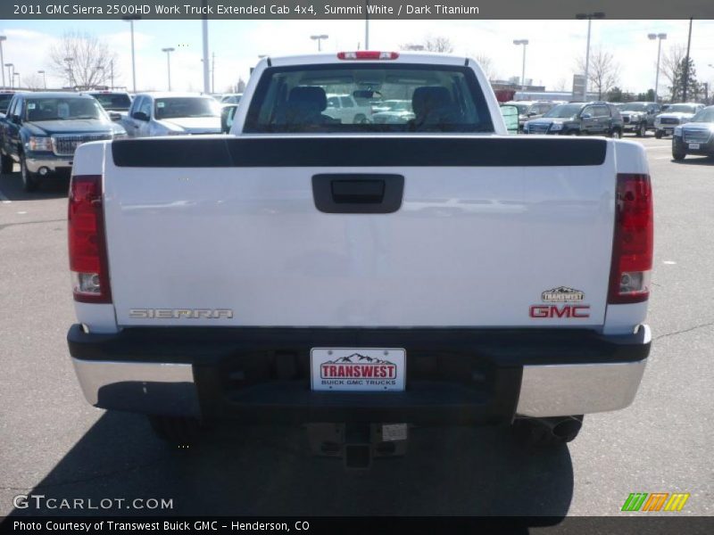 Summit White / Dark Titanium 2011 GMC Sierra 2500HD Work Truck Extended Cab 4x4