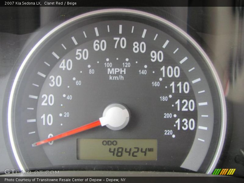 Claret Red / Beige 2007 Kia Sedona LX