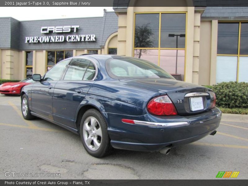 Sapphire Blue / Ivory 2001 Jaguar S-Type 3.0