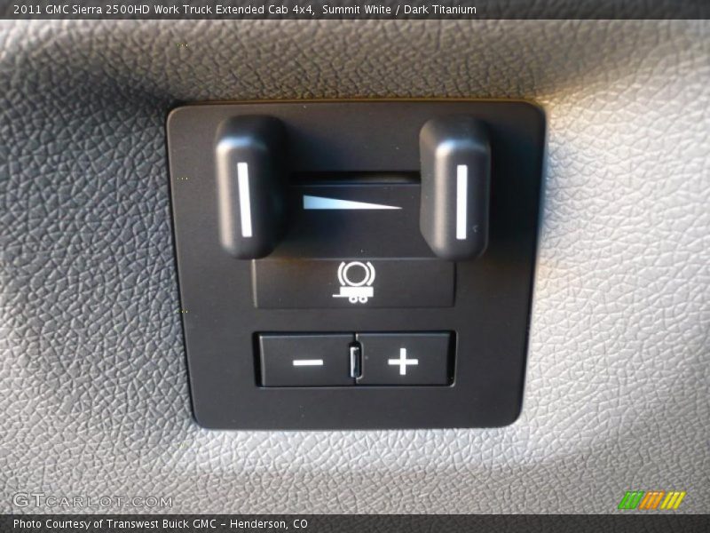 Controls of 2011 Sierra 2500HD Work Truck Extended Cab 4x4