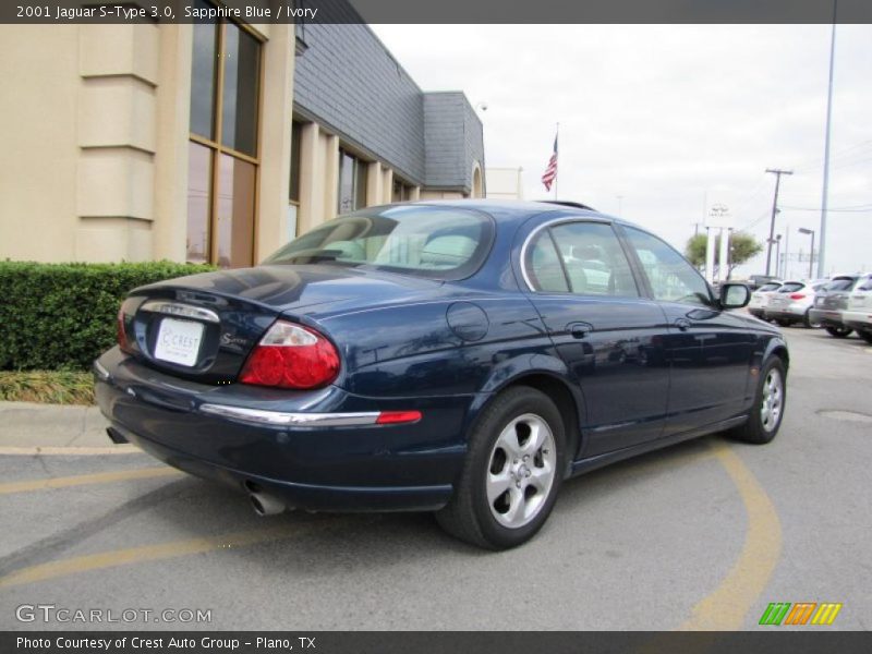 Sapphire Blue / Ivory 2001 Jaguar S-Type 3.0