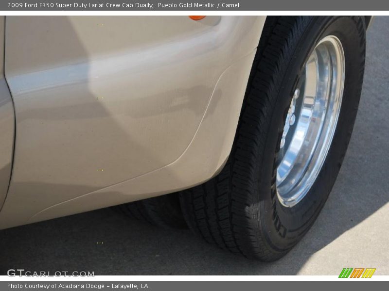 Pueblo Gold Metallic / Camel 2009 Ford F350 Super Duty Lariat Crew Cab Dually