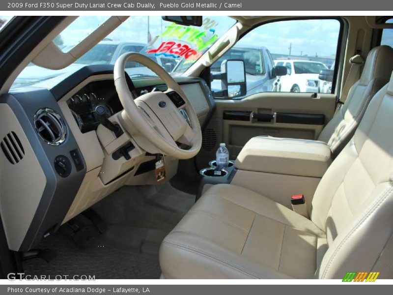  2009 F350 Super Duty Lariat Crew Cab Dually Camel Interior