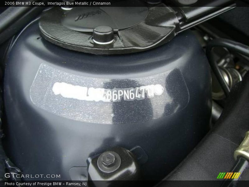 Interlagos Blue Metallic / Cinnamon 2006 BMW M3 Coupe