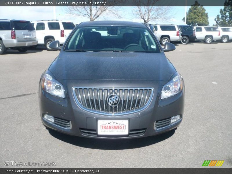 Granite Gray Metallic / Ebony 2011 Buick Regal CXL Turbo