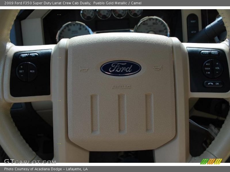 Pueblo Gold Metallic / Camel 2009 Ford F350 Super Duty Lariat Crew Cab Dually