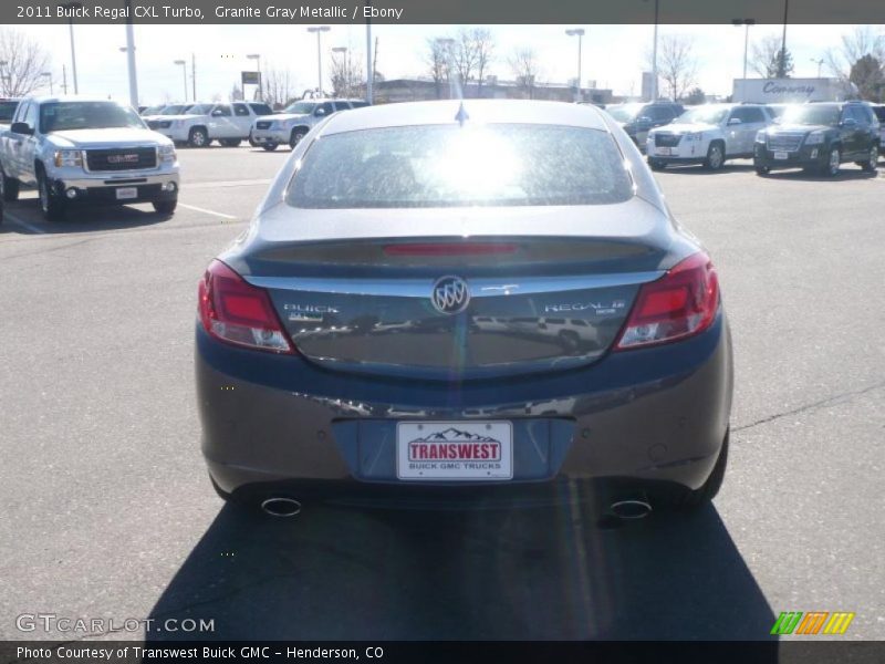 Granite Gray Metallic / Ebony 2011 Buick Regal CXL Turbo
