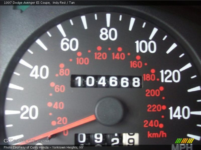 Indy Red / Tan 1997 Dodge Avenger ES Coupe
