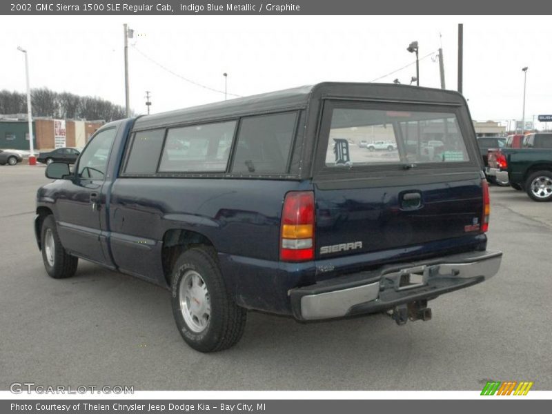 Indigo Blue Metallic / Graphite 2002 GMC Sierra 1500 SLE Regular Cab