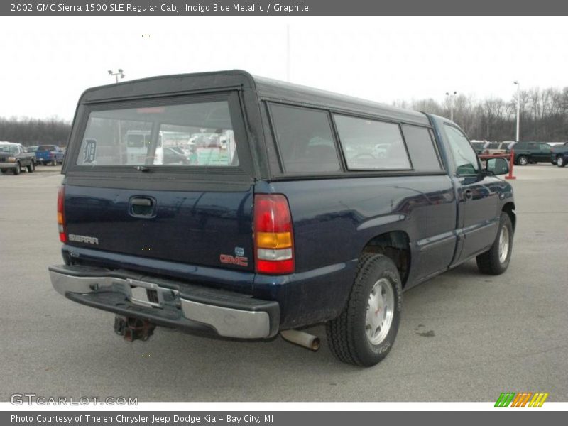 Indigo Blue Metallic / Graphite 2002 GMC Sierra 1500 SLE Regular Cab