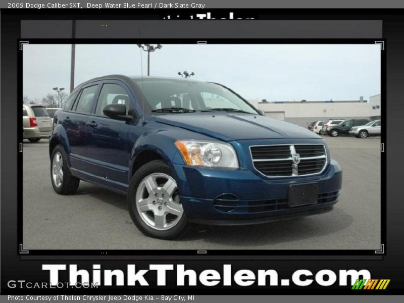 Deep Water Blue Pearl / Dark Slate Gray 2009 Dodge Caliber SXT