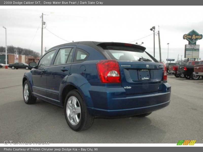 Deep Water Blue Pearl / Dark Slate Gray 2009 Dodge Caliber SXT