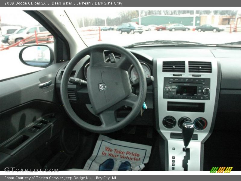 Deep Water Blue Pearl / Dark Slate Gray 2009 Dodge Caliber SXT