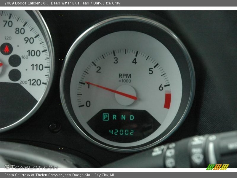 Deep Water Blue Pearl / Dark Slate Gray 2009 Dodge Caliber SXT