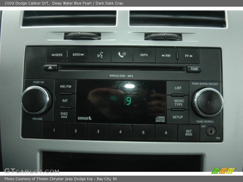 Deep Water Blue Pearl / Dark Slate Gray 2009 Dodge Caliber SXT