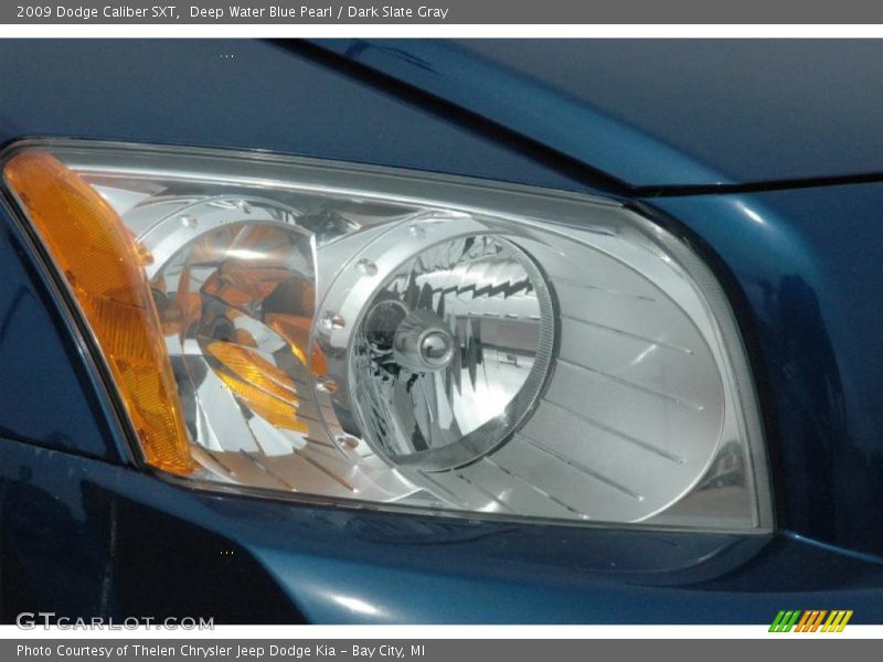Deep Water Blue Pearl / Dark Slate Gray 2009 Dodge Caliber SXT