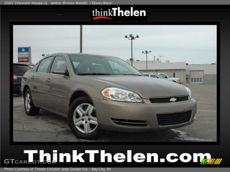 Amber Bronze Metallic / Ebony Black 2007 Chevrolet Impala LS