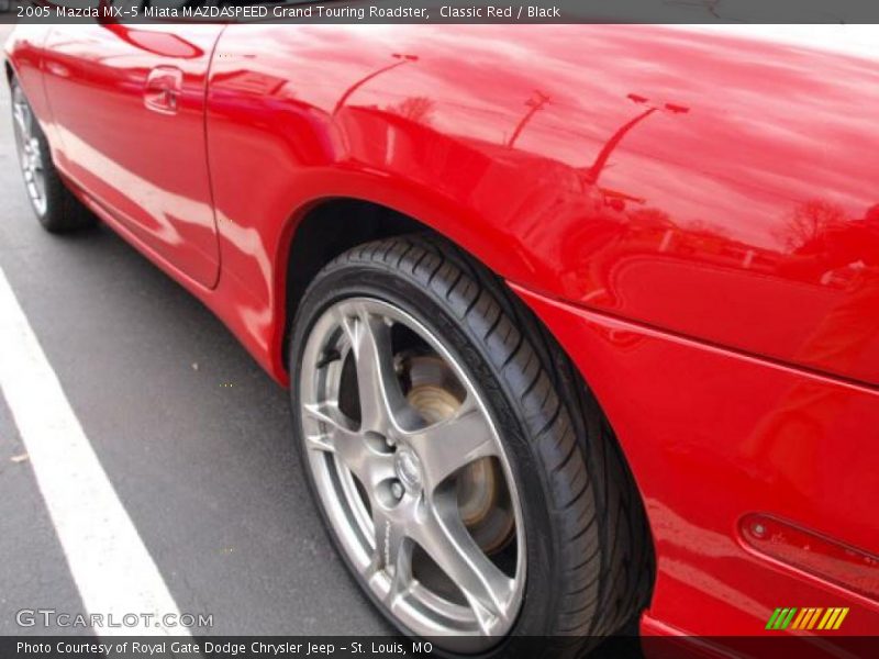 Classic Red / Black 2005 Mazda MX-5 Miata MAZDASPEED Grand Touring Roadster