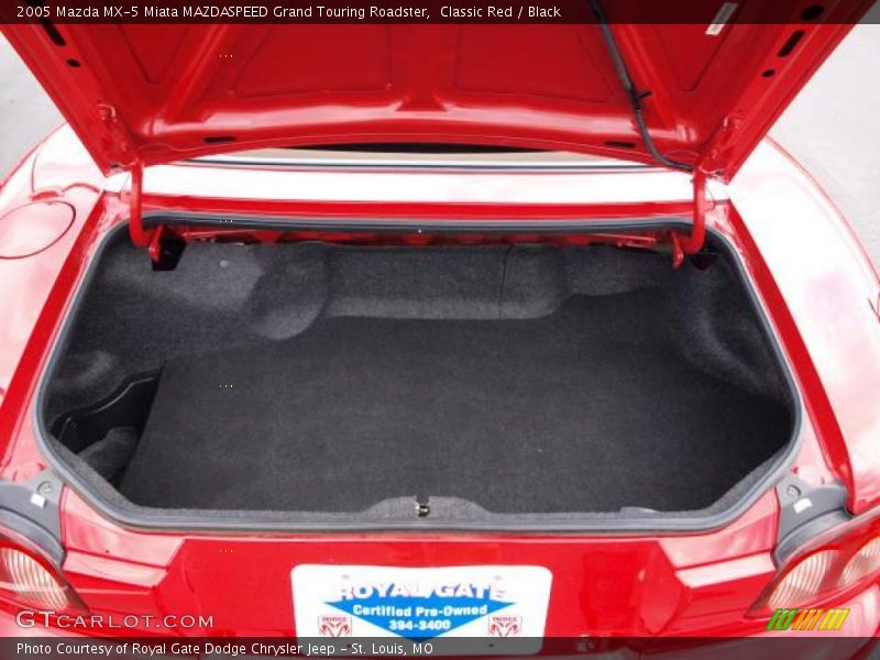 Classic Red / Black 2005 Mazda MX-5 Miata MAZDASPEED Grand Touring Roadster