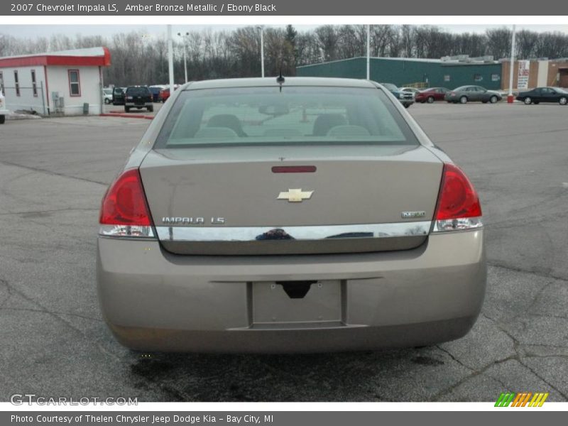 Amber Bronze Metallic / Ebony Black 2007 Chevrolet Impala LS