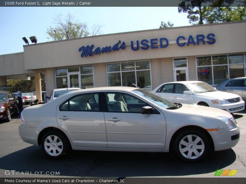 Light Sage Metallic / Camel 2008 Ford Fusion S