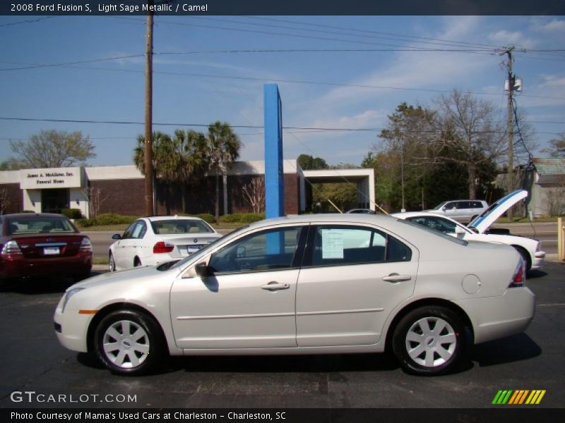Light Sage Metallic / Camel 2008 Ford Fusion S