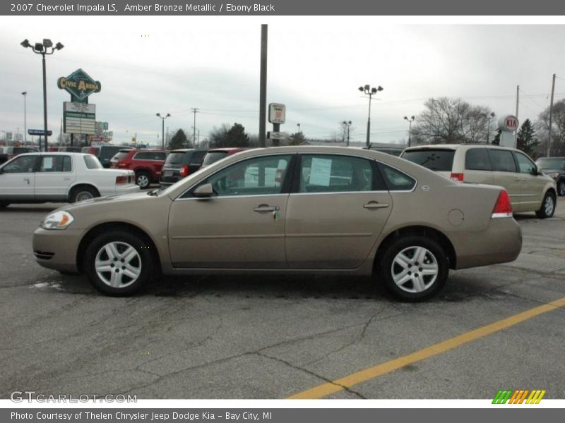 Amber Bronze Metallic / Ebony Black 2007 Chevrolet Impala LS