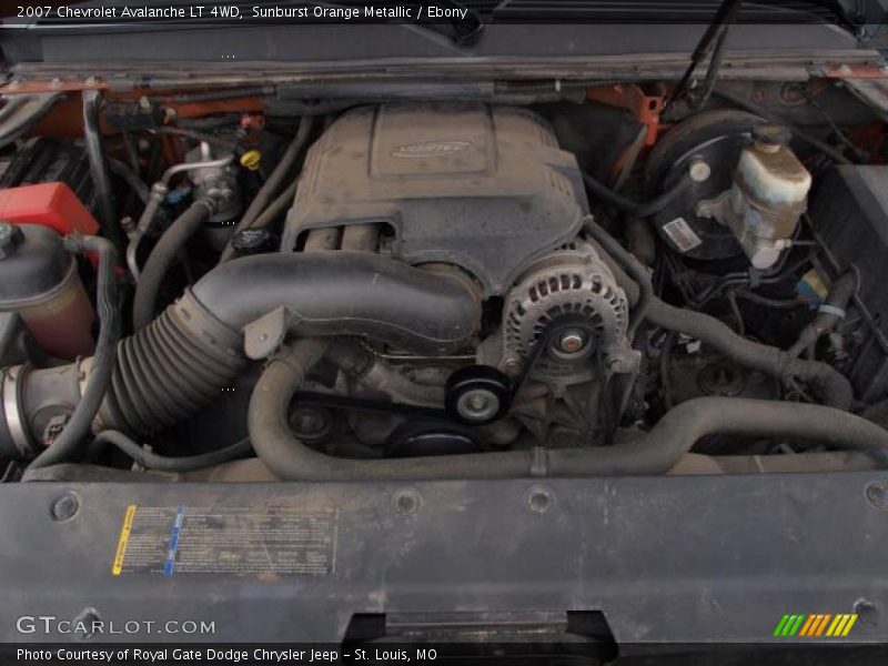 Sunburst Orange Metallic / Ebony 2007 Chevrolet Avalanche LT 4WD