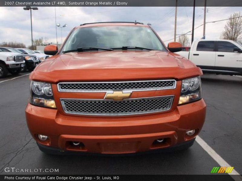 Sunburst Orange Metallic / Ebony 2007 Chevrolet Avalanche LT 4WD