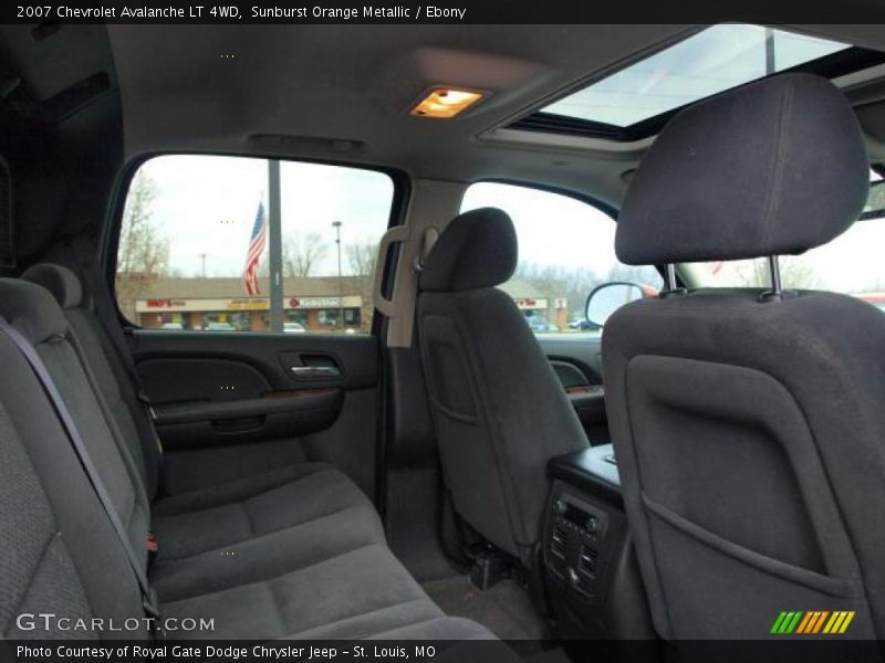 Sunburst Orange Metallic / Ebony 2007 Chevrolet Avalanche LT 4WD