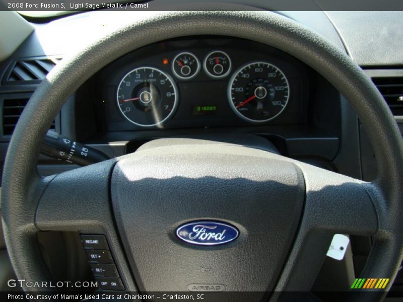 Light Sage Metallic / Camel 2008 Ford Fusion S