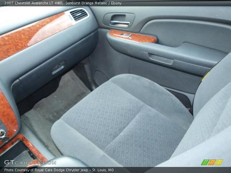 Sunburst Orange Metallic / Ebony 2007 Chevrolet Avalanche LT 4WD
