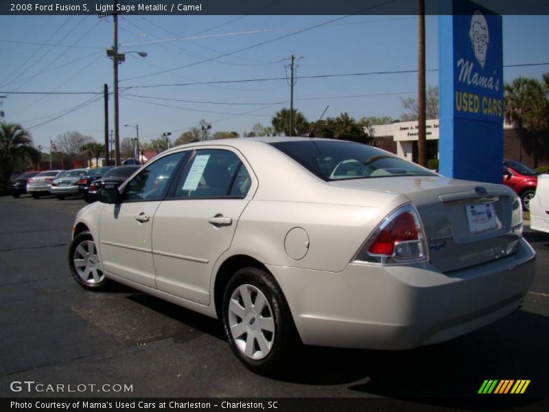Light Sage Metallic / Camel 2008 Ford Fusion S