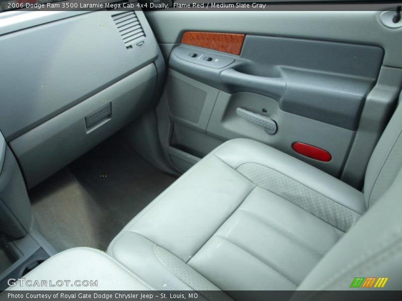 Flame Red / Medium Slate Gray 2006 Dodge Ram 3500 Laramie Mega Cab 4x4 Dually