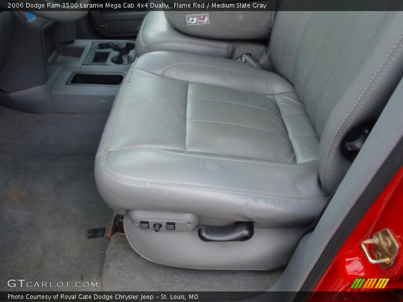 Flame Red / Medium Slate Gray 2006 Dodge Ram 3500 Laramie Mega Cab 4x4 Dually