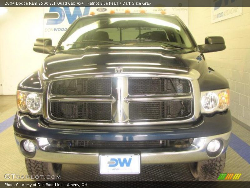 Patriot Blue Pearl / Dark Slate Gray 2004 Dodge Ram 3500 SLT Quad Cab 4x4