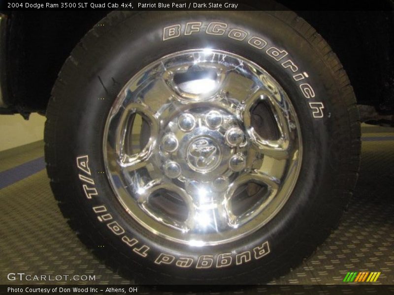 Patriot Blue Pearl / Dark Slate Gray 2004 Dodge Ram 3500 SLT Quad Cab 4x4