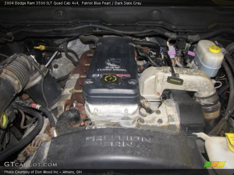 Patriot Blue Pearl / Dark Slate Gray 2004 Dodge Ram 3500 SLT Quad Cab 4x4