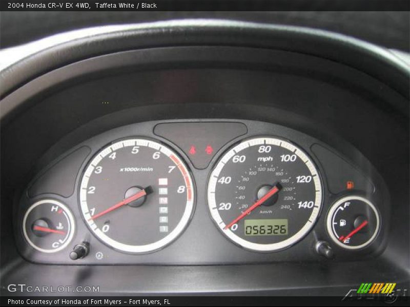 Taffeta White / Black 2004 Honda CR-V EX 4WD