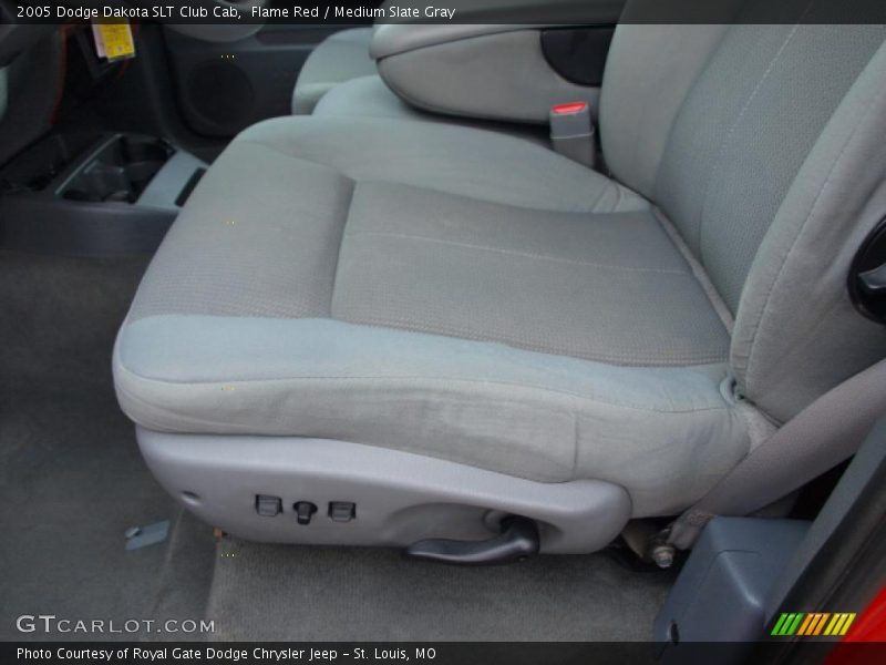 Flame Red / Medium Slate Gray 2005 Dodge Dakota SLT Club Cab