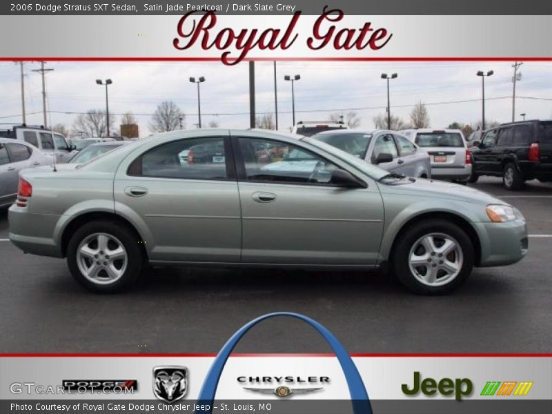 Satin Jade Pearlcoat / Dark Slate Grey 2006 Dodge Stratus SXT Sedan