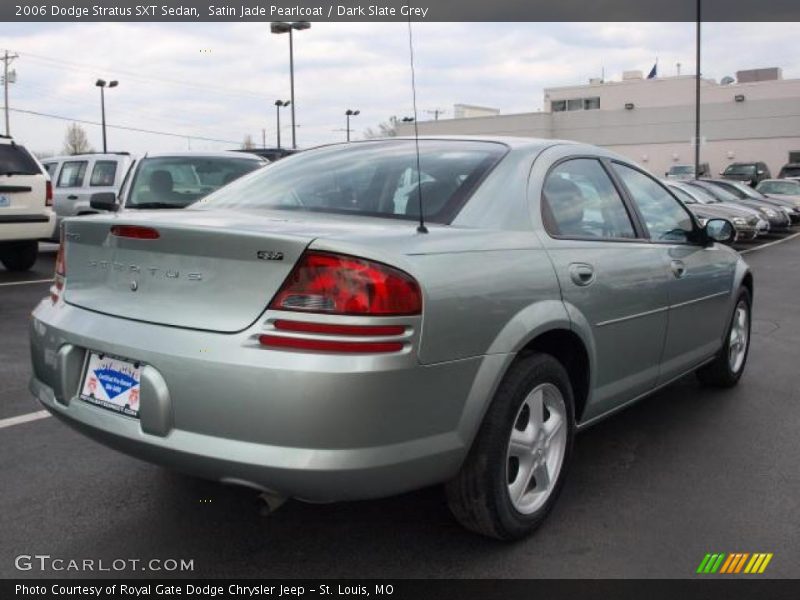 Satin Jade Pearlcoat / Dark Slate Grey 2006 Dodge Stratus SXT Sedan
