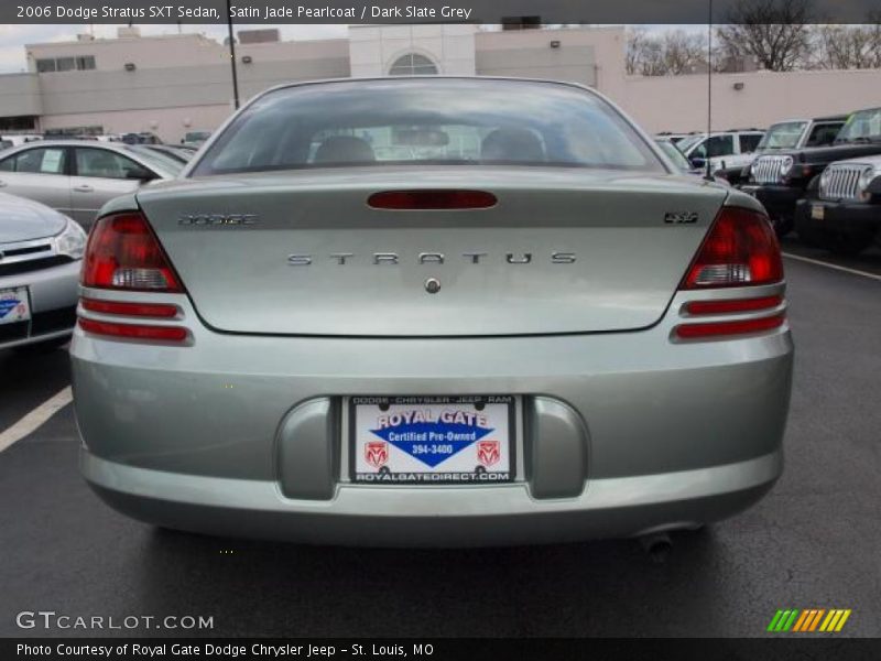 Satin Jade Pearlcoat / Dark Slate Grey 2006 Dodge Stratus SXT Sedan