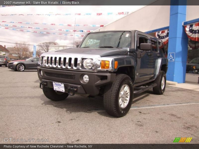 Slate Blue Metallic / Ebony Black 2007 Hummer H3