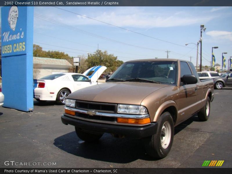 Sandalwood Metallic / Graphite 2002 Chevrolet S10 Extended Cab