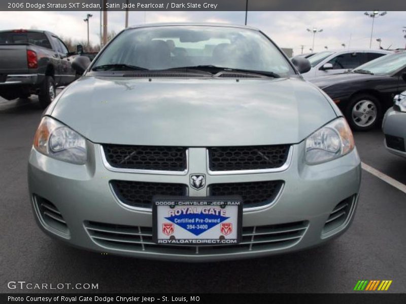 Satin Jade Pearlcoat / Dark Slate Grey 2006 Dodge Stratus SXT Sedan